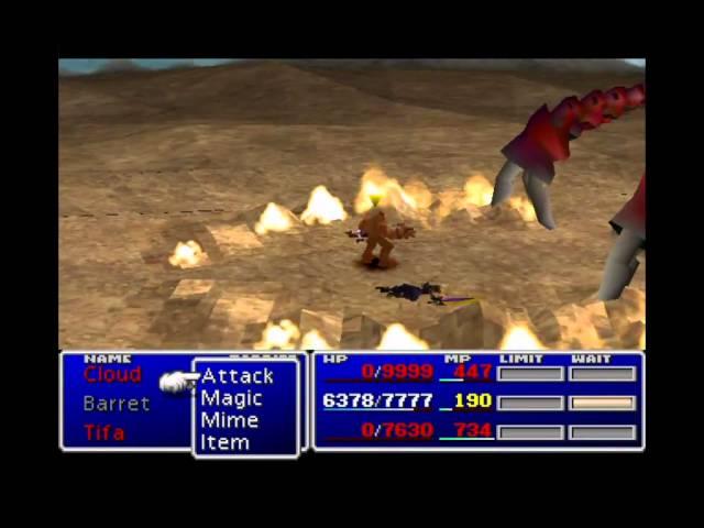 FF7 - Barret Defeats Ruby in 1:16