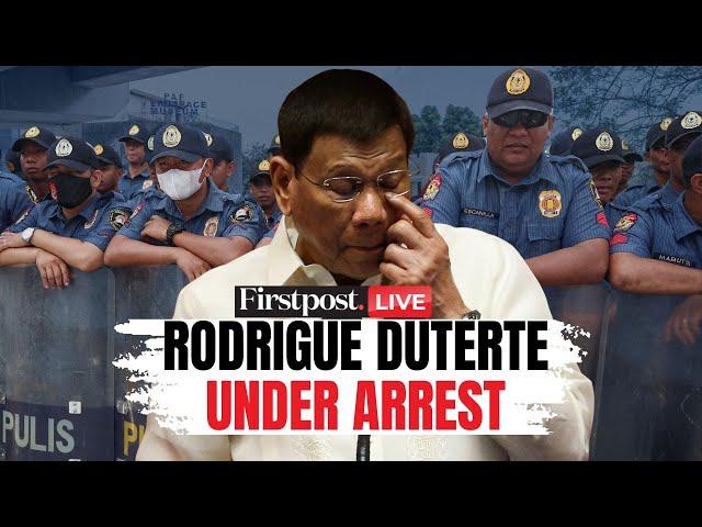 Rodrigo Duterte Arrest LIVE | Ex Philippine President Arrested For "Crime Against Humanity" | Manila