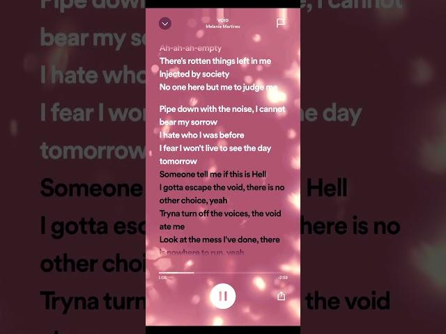 Void - Melanie Martinez