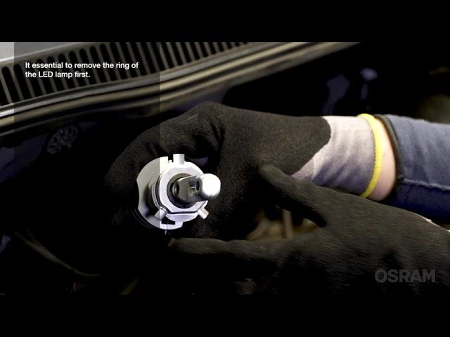 LEDriving® HL LED high and low beam lamps 9726CW (H4) installation video in VW T5