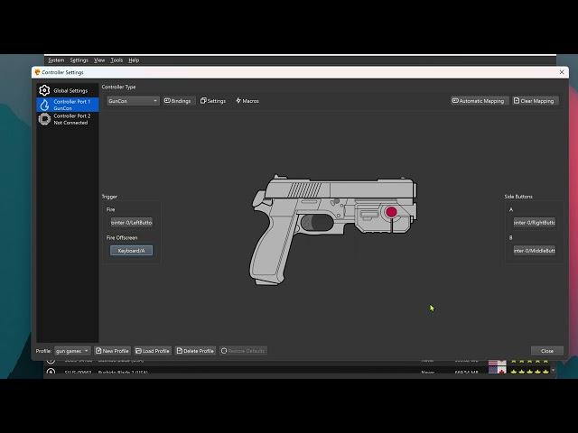 PS1 Gun Games with Mouse in DuckStation