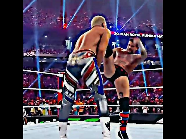 CODY RHODES VS CM PUNK | ROYAL RUMBLE 2024  | #wwe #shorts #short #cody #cmpunk