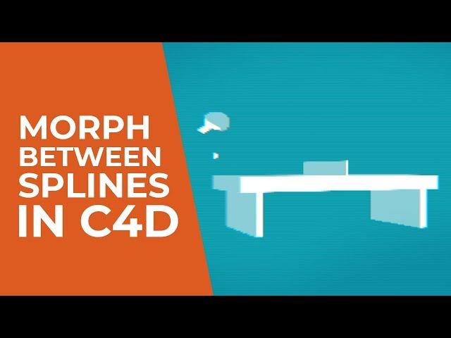 Morph Between Splines in C4D with Pose Morph Tag