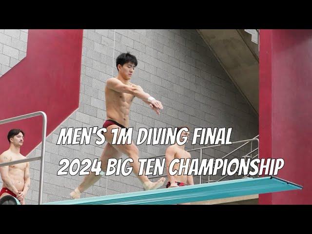 2024 Men's Diving Big Ten Final - 1m Springboard