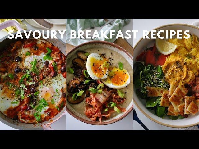 WINTER SAVOURY BREAKFAST RECIPES / Dairy free + high protein