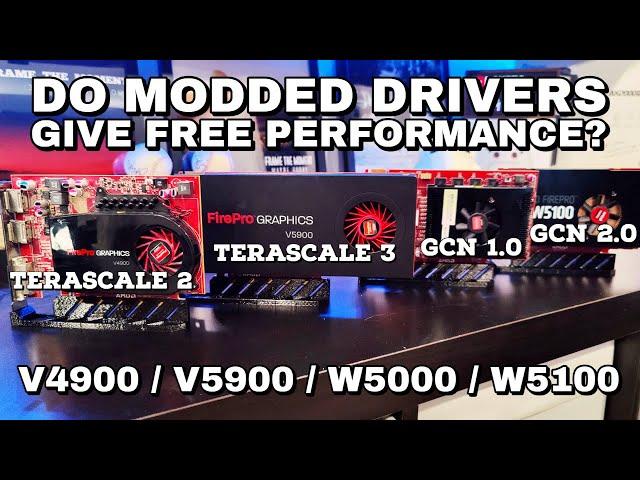 Can custom drivers boost FirePro gaming performance?