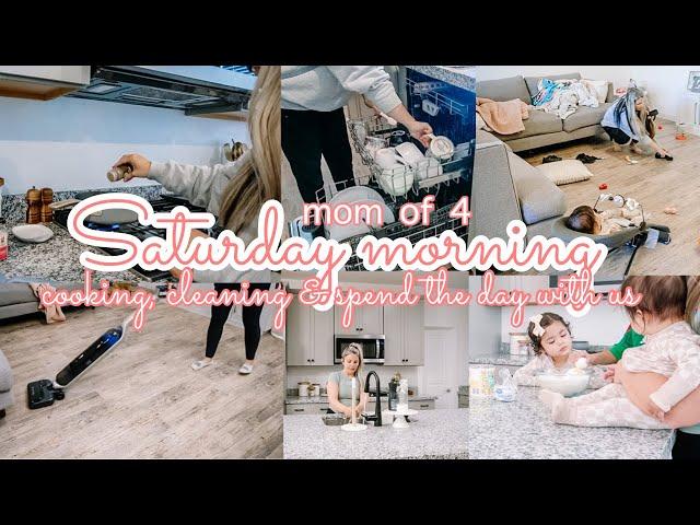 NEW  SATURDAY HOMEMAKING | MOM OF 4 | CLEANING MOTIVATION | SAHM DITL