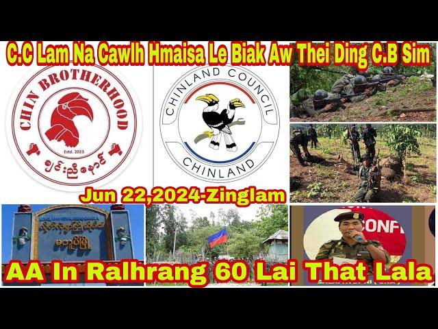 Jun 22 Zing: CC Lam An Cawl Sile Biak Aw Thei Ding CB In Sim. AA In Ralhrang 60 Lai That,PDF 30 That