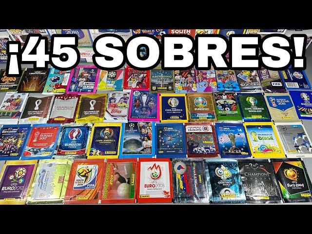 ¡ABRIENDO 45 SOBRES DE DIFERENTES COLECCIONES!