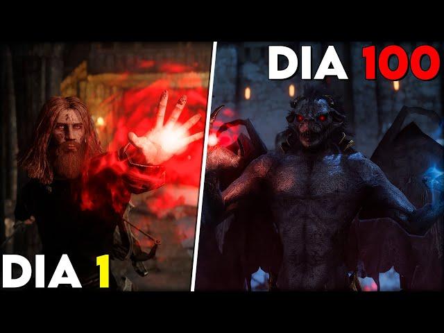 Passei 100 DIAS no SKYRIM como um VAMPIRO!  (com MODS)