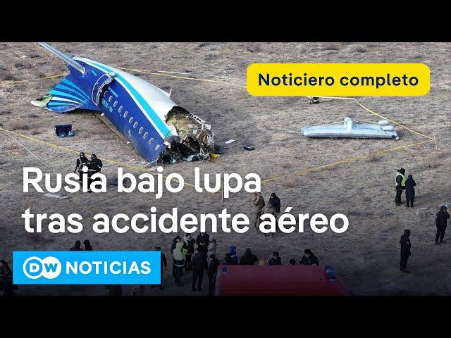  DW Noticias 26 diciembre: Rusia niega haber derribado avión en Kazajistán [Noticiero completo]