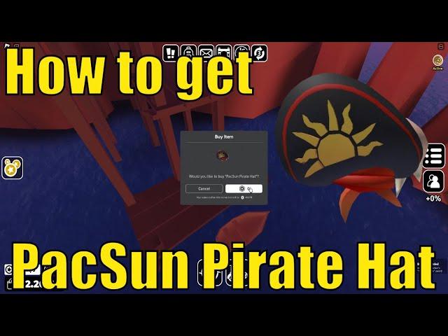 How to get PacSun Pirate Hat in PacSun Tycoon | Santa Catalina | Cave Secret Obby | 4k Stock