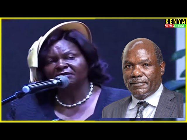 Wafula Chebukati WIFE emotional & powerful TRIBUTE during Funeral Memorial Service