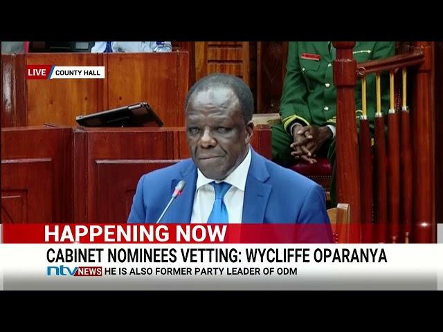 FULL INTERVIEW: CS nominee Wycliffe Oparanya's vetting