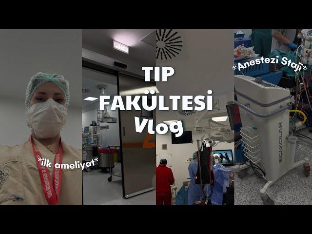 TIP FAKÜLTESİ VLOG | Ankara tıpta ilk ameliyatım, anestezi stajım nasıl geçiyor? #tıp