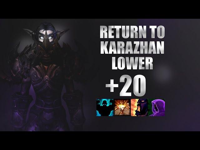 WoW [9.2.7] [Protection Warrior] Karazhan: Lower +20 (Fortified, Bolstering, Quaking, Shrouded)