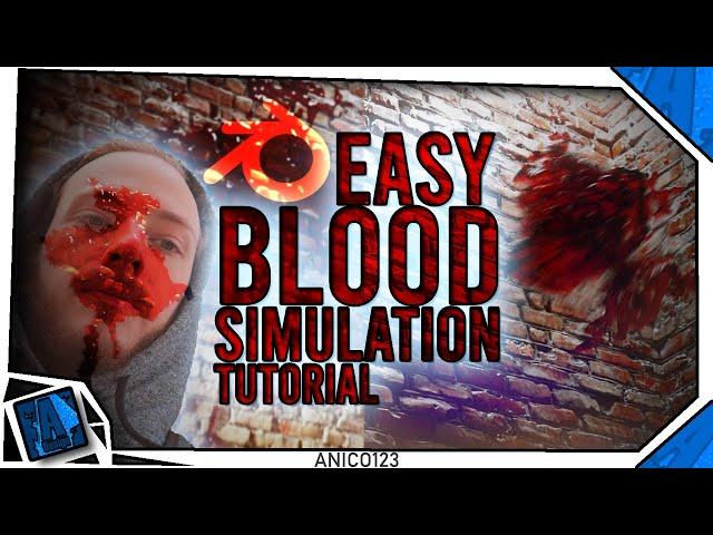 How TO make a blood splatter simulation in Blender, SOO EASY !?!?