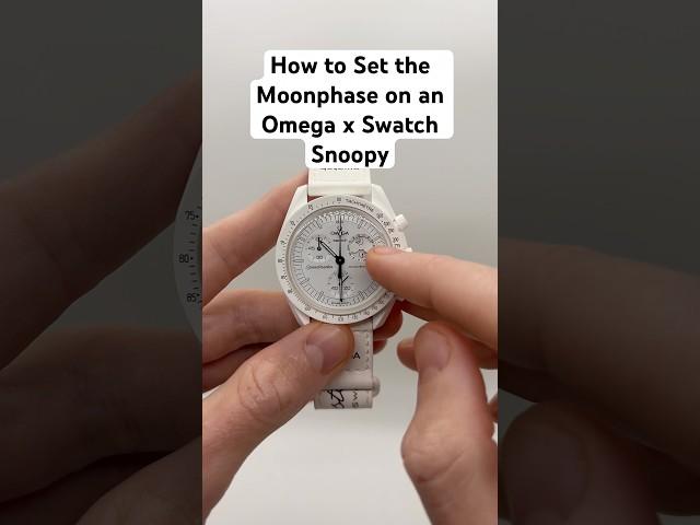How to set the Moonphase on an Omega x Swatch Snoopy Mission to the Moonphase Watch #swatch #snoopy