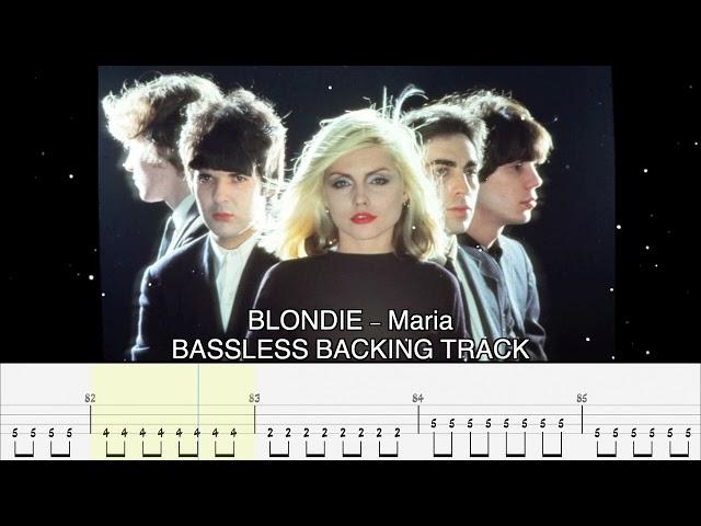 BLONDIE - Maria [BASSLESS BACKING TRACK + TAB]