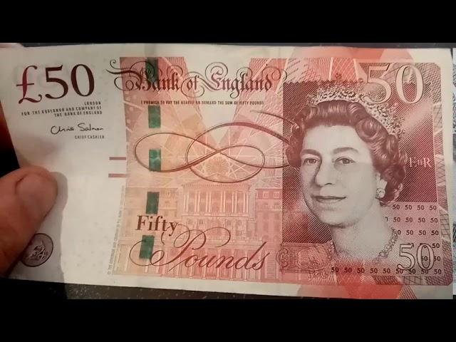 BANK OF ENGLAND £50 BANKNOTE + 2021 Polymer £50 Banknote NEWS