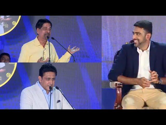 "600 wickets possible" Anil Kumble and Krish Srikanth Hilarious speech at Ashwin's TNCA Felicitation