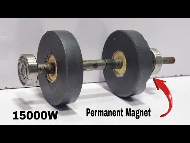 Turn a Permanent fly Wheel into 220v Generator Use 2 Big Permanent Magnet...