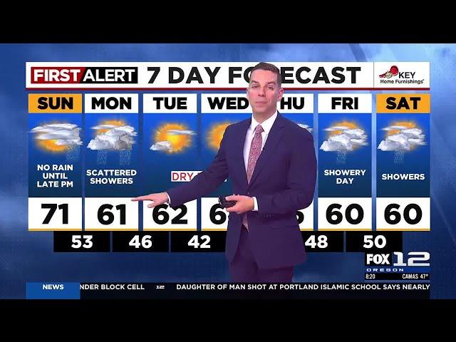 FOX 12 Oregon Sunday morning weather forecast for Portland (10/20)