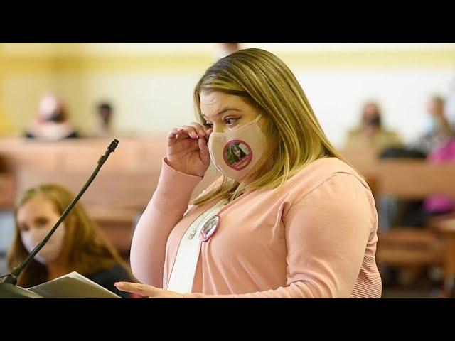 Bianca Devins murder: Brandon Clark and Kim Devins speak during sentencing