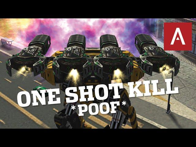 War Robots - One Shot Kill Behemoth Thunder With NEW Damage Module WR Max Gameplay