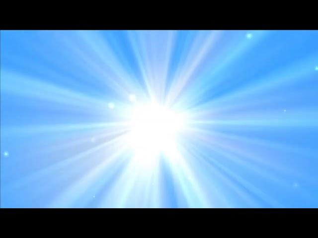 Shining Light on blue sky with paricles  Лучи света  Футаж видео