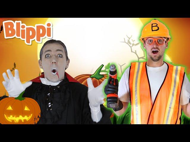 Blippi Halloween Songs for Kids | Trick or Treat Nursery Rhymes | Blippi Songs