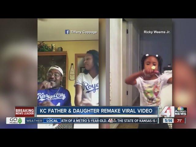 KC father, daughter remake viral video