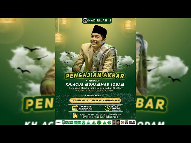 LIVE! PENGAJIAN AKBAR - AGUS MUHAMMAD IGDAM - TA'DZIM MAULID NABI MUHAMMAD SAW - SAWAHAN PANGGUL