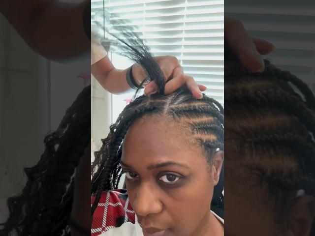 How I prep my natural hair before getting braids #braids #naturalhair