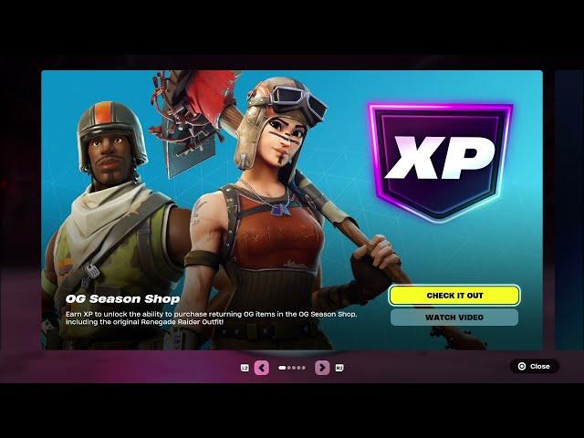 Fortnite OG Season Shop