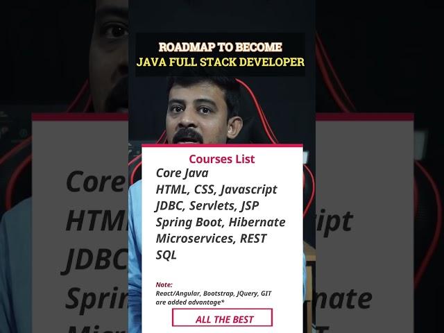 Java full stack developer roadmap #teluguwebguru #javafullstack