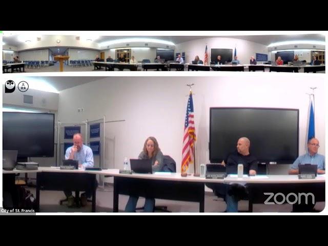 City of St. Francis's Zoom Meeting