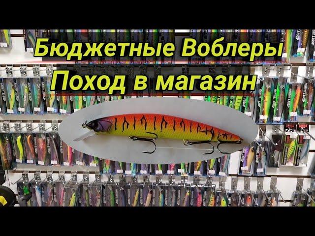 Бюджетные Воблеры. Где приобретаю.Экскурсия в рыболовный магазин.