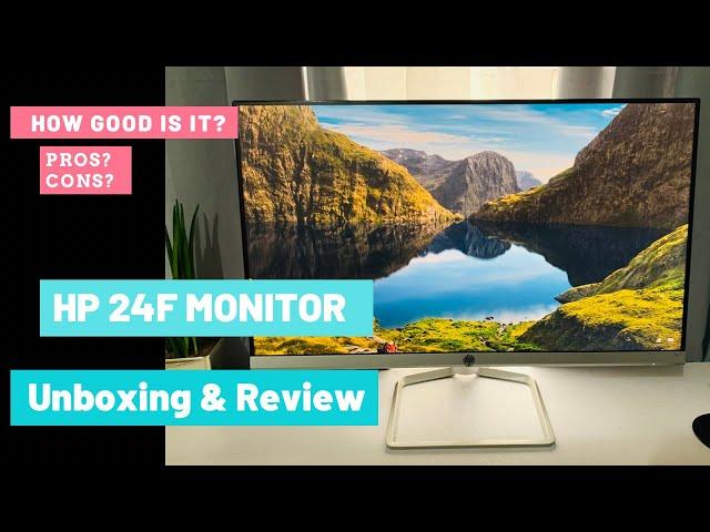 HP 24f Monitor Unboxing & Review