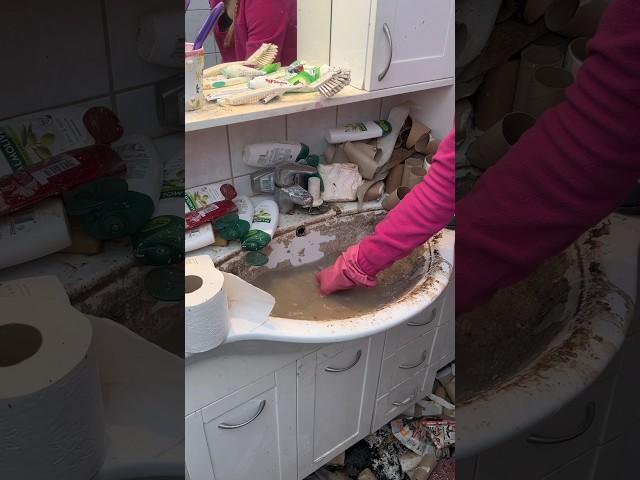 What’s Lurking In This Sink #cleaning #bathroomcleaning #cleanwithme #wetcleaning