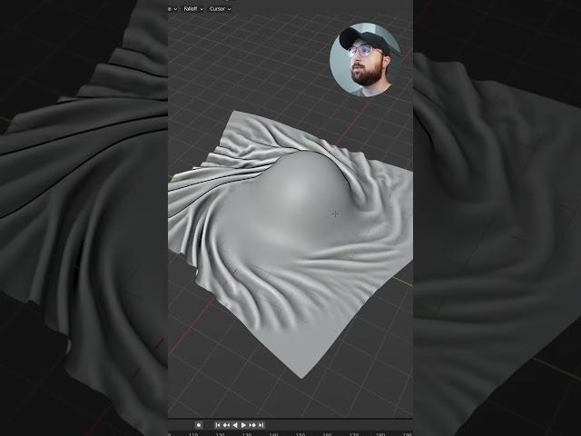 The Cloth Brush in Blender