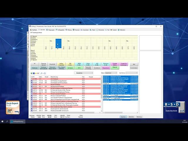 Dent-Expert Pro32 Management-Software im Dentallabor