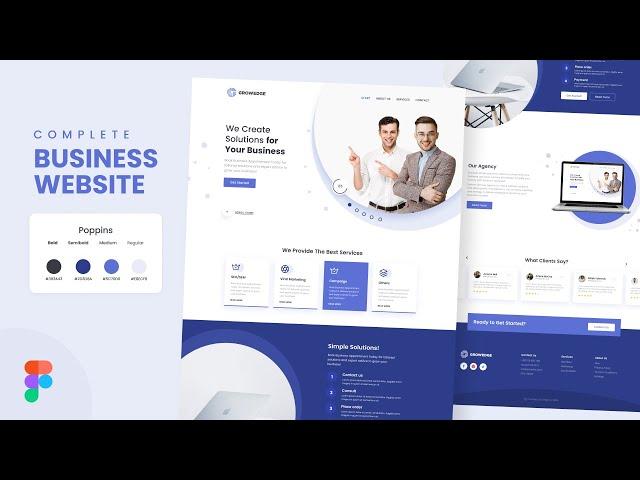 Complete Business Website Design Figma | GDMentor