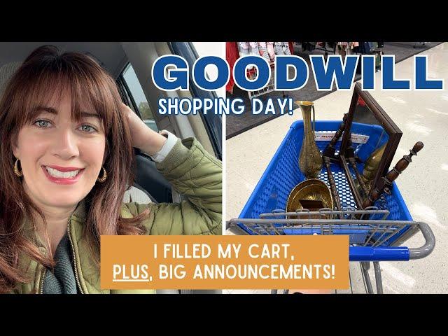 OMG Goodwill Thrift with Me | Martha Stewart Interview | Vintage Haul