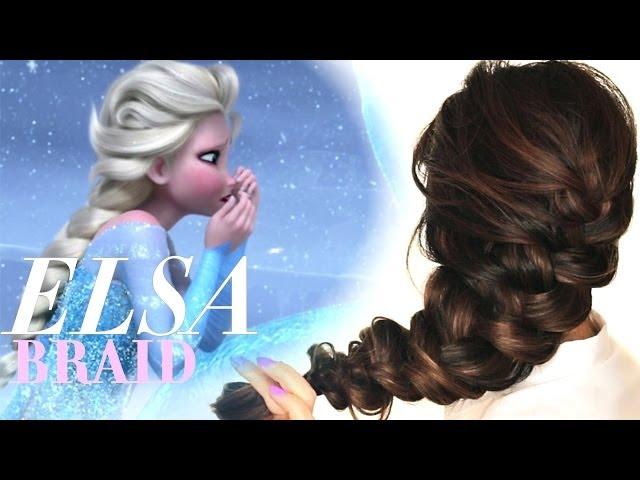 FROZEN ELSA'S messy BRAID HAIR TUTORIAL | CUTE HAIRSTYLES