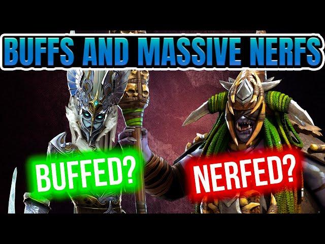 Big Buffs Bigger Nerfs Champion Rebalance I Raid Shadow Legends