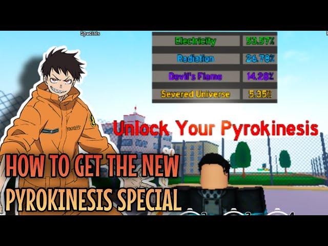 HOW TO GET THE *NEW* PYROKINESIS SPECIAL | ANIME FIGHTING SIMULATOR