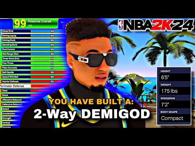 I Broke CURRENT GEN Build System with My NEW 6’5 “2-Way DEMIGOD” On NBA 2K24…