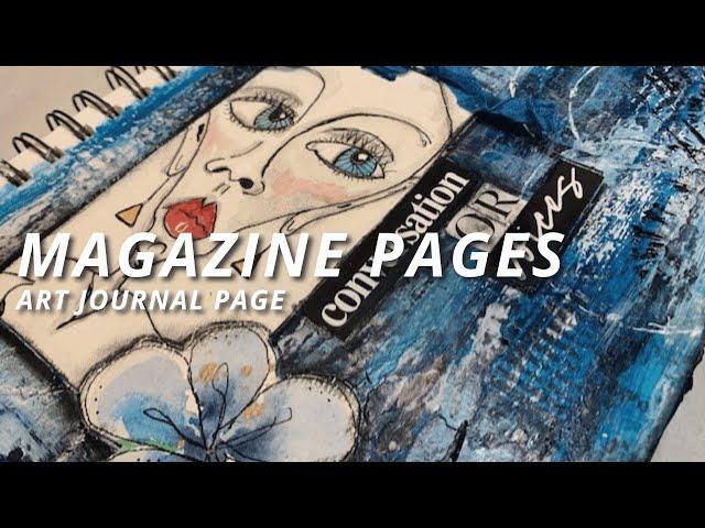 Upcycled Beauty: Magazine Page Art Journal Backgrounds