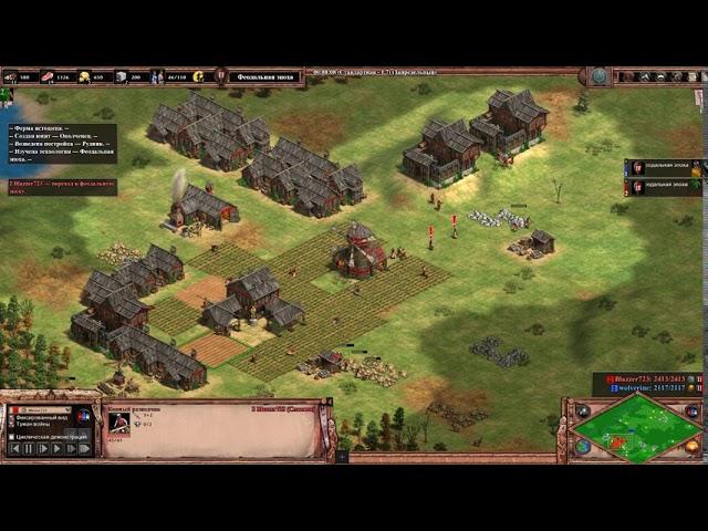 Быстрое развитие! Blazzer723 vs wolverine. Age of Empires II Definitive Edition